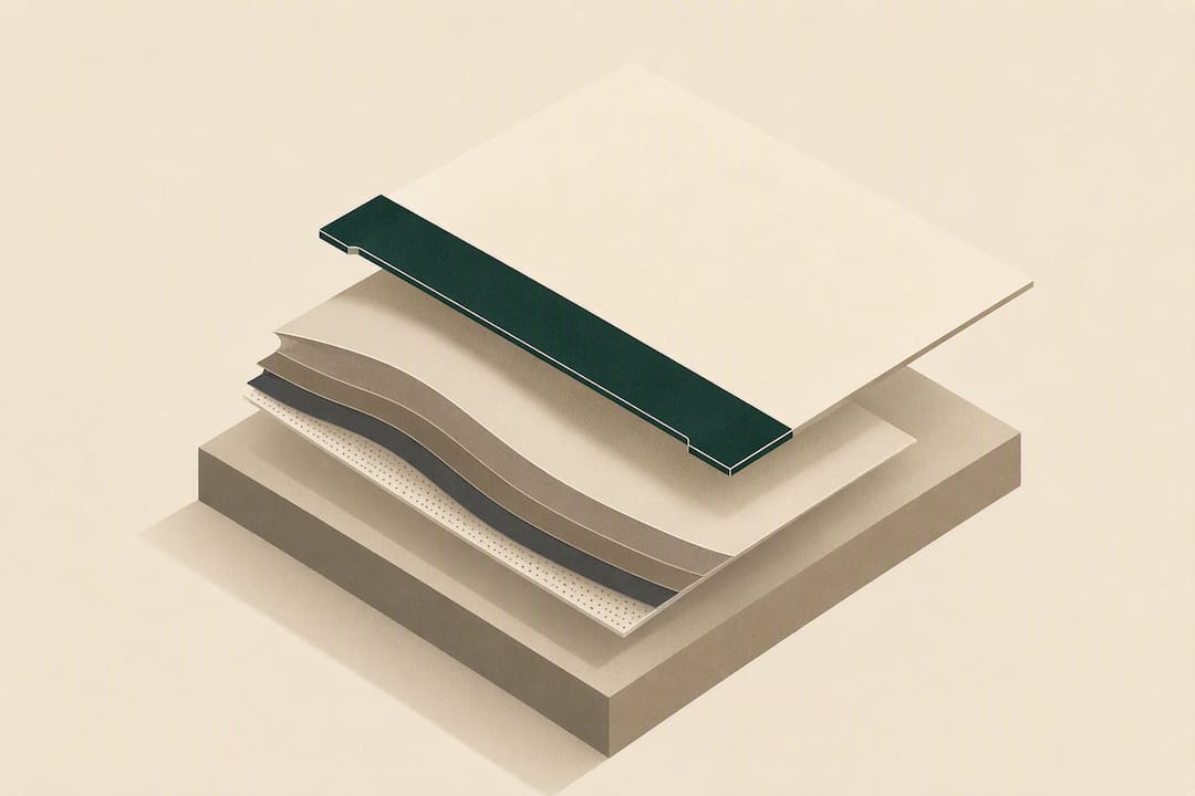 Isometric foil laminate seal illustration
