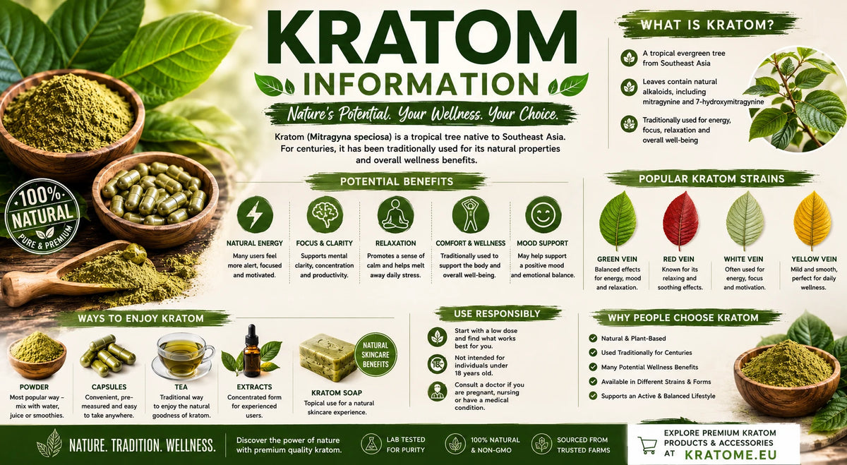 Kratom Types Guide: Vein Colors, Powder & Capsules